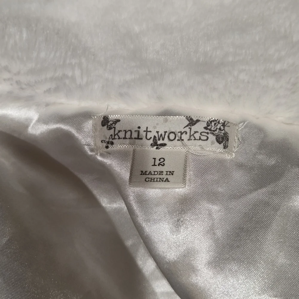 Knitworks White Faux Fur Jacket
